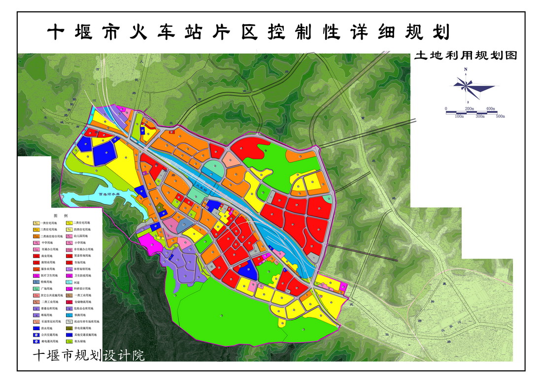 十堰市火车站片区控制性详细规划图片