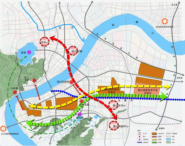 江南新城空间分析图2